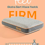 Feel Firm Visko Yastık - Ekstra Sert Visco Ortopedik Yastık 60x40x12cm