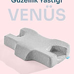 Venüs Kırışıklık Önleyici Güzellik Yastığı - Ortopedik Visco Beauty Yastık 62x38x10cm