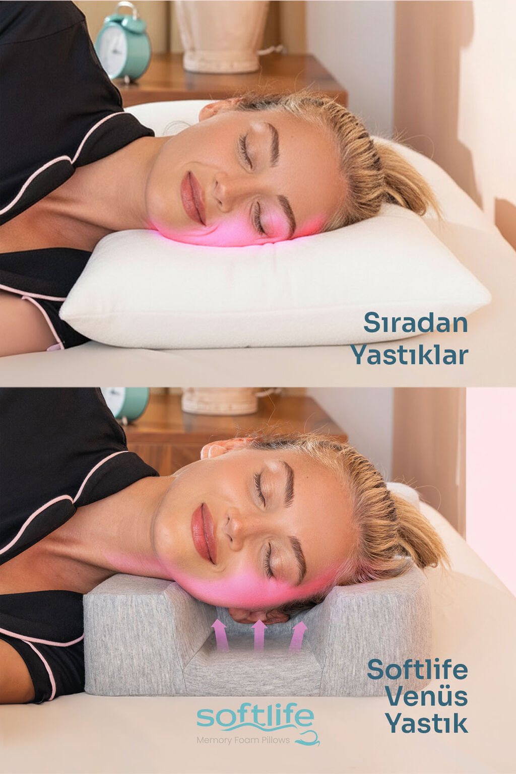 Venüs Kırışıklık Önleyici Güzellik Yastığı - Ortopedik Visco Beauty ...