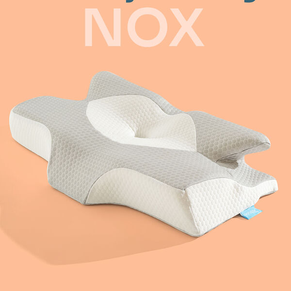 NOX Boyun Destekli Ortopedik Visko Yastık - Rahat Uyku Yastığı 64x38x12,5 cm