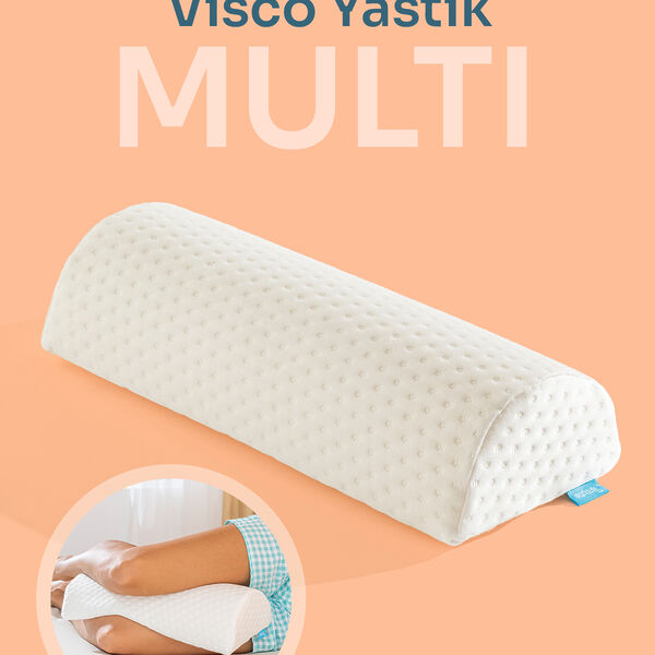 MULTI Çok Amaçlı Visco Yastık Ortopedik Yastık Diz Yastığı 42x18x9 cm