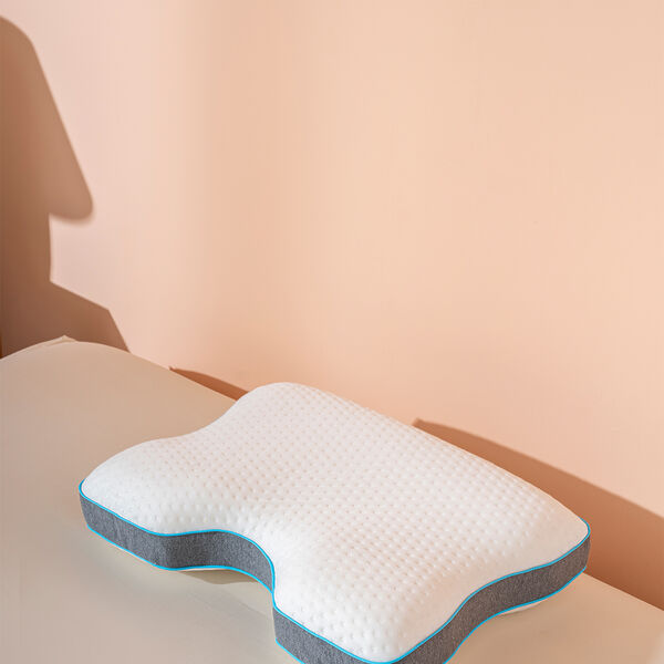 Boyun Destekli Ortopedik Visco Yastık Horlama Yastığı 55x40x12/10cm