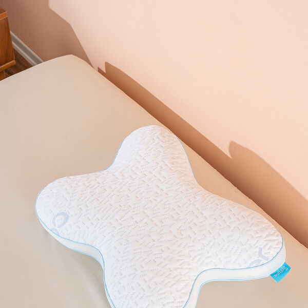 Boyun Destekli Ortopedik Visco Soğuk Yastık Kelebek Yastığı 57x45x13cm