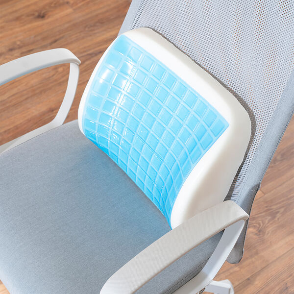 Jelli Ortopedik Visco Bel Yastığı Ofis Araba Koltuk Yastığı Serinleten Yastık 38x32x12cm